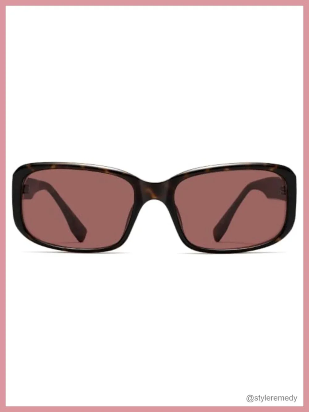 Vintage Square Wrap Around Sunglasses UV Protection